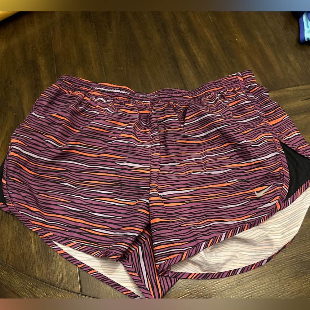 Purple Nike Dri-fit running shorts